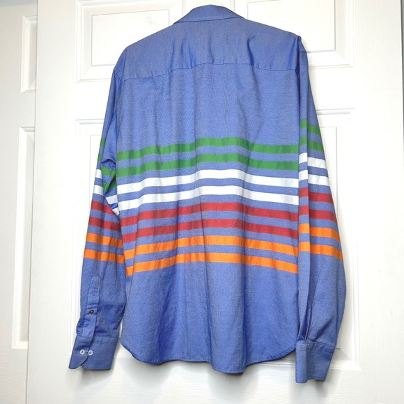 Patrick James Luchiano Mens XL Long Sleeve Striped Button Up‎ Shirt - Picture 3 of 8